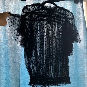 Free People sheer blouse